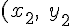 (x_{2},\;y_{2})